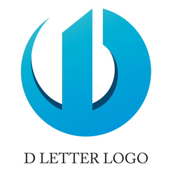 D Letter Idea Logo PNG Vector