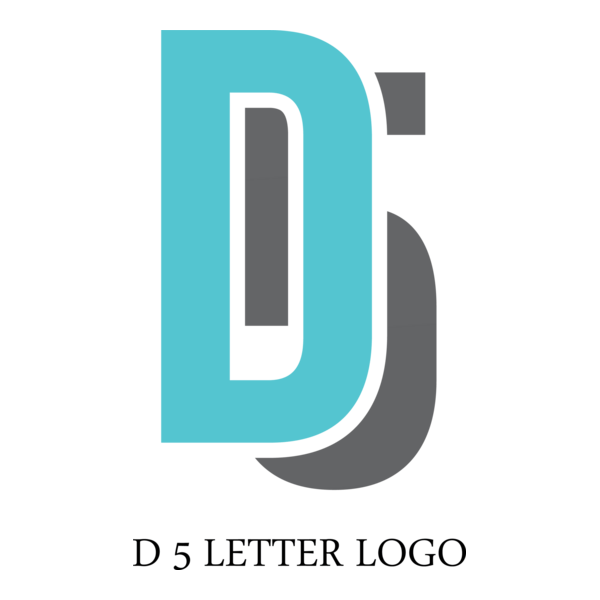 D5 Letter Logo PNG Vector