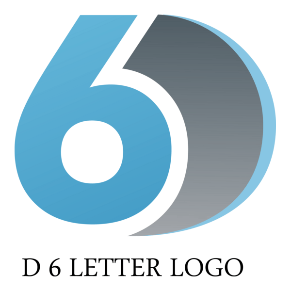 D6 Letter Logo PNG Vector