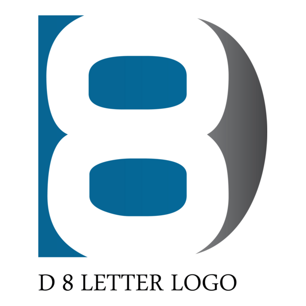 D8 Letter Logo PNG Vector