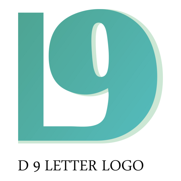 D9 Letter Logo PNG Vector