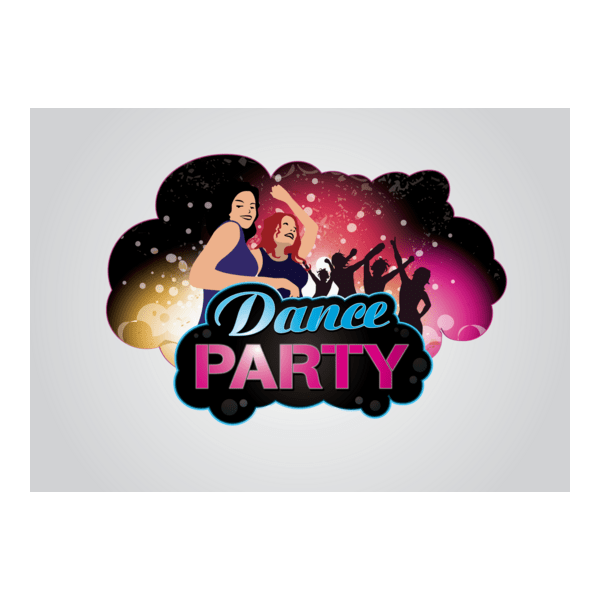 Dance Party Logo PNG Vector