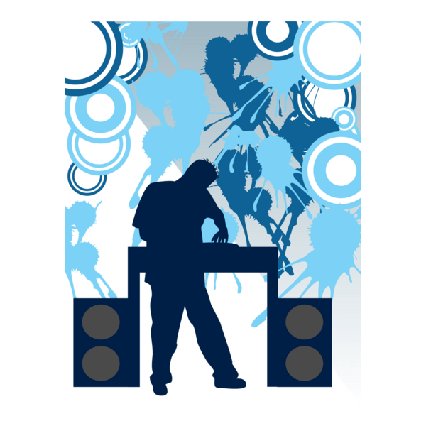 Disc jockey Logo PNG Vector