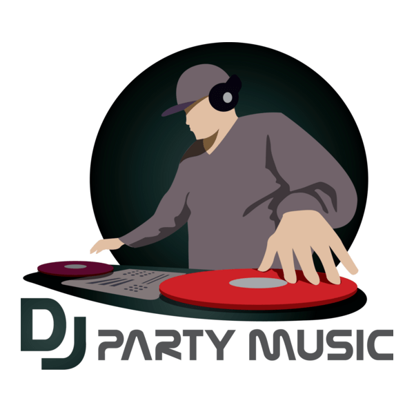 DJ Party Logo PNG Vector