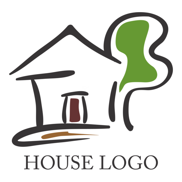 Drawing House Logo PNG Vector