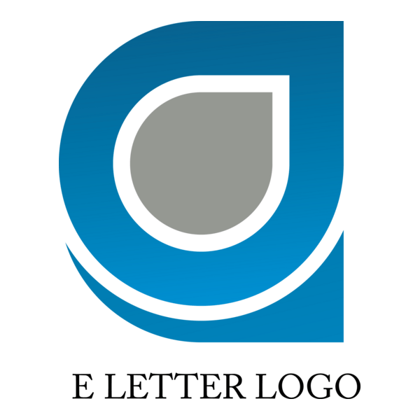 E Alphabet Design Logo PNG Vector