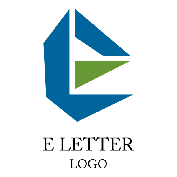 E Arrow Letter Logo PNG Vector