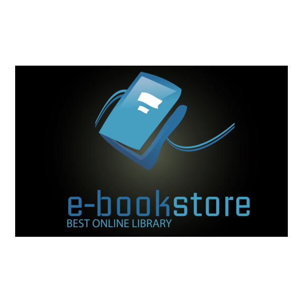 E-Book Store Blue Logo PNG Vector