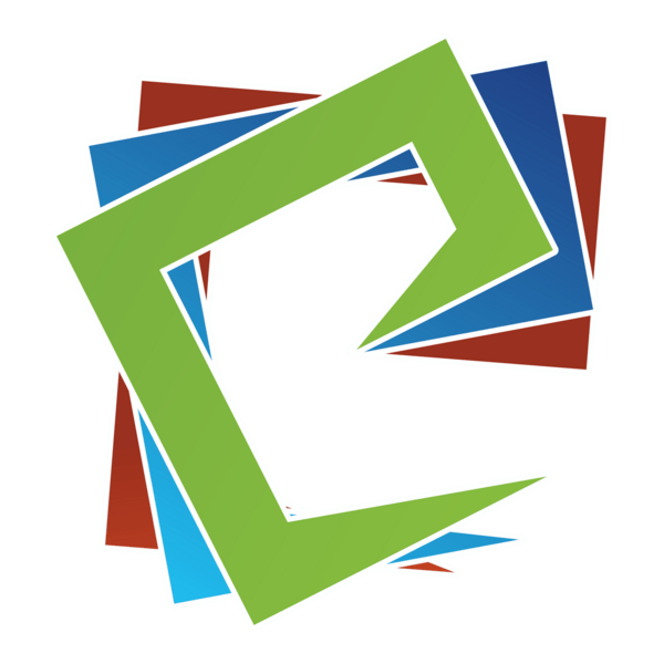 E Colour Letter Logo PNG Vector