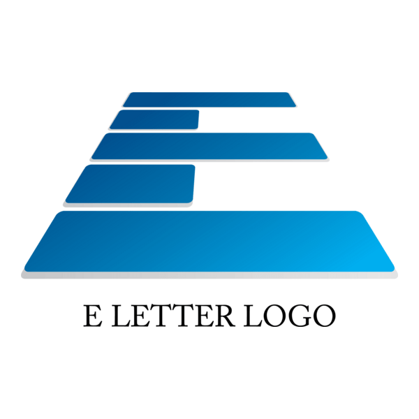 E Design Letter Logo PNG Vector