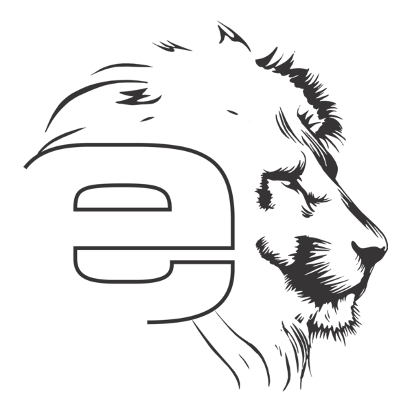 E Lion Logo PNG Vector