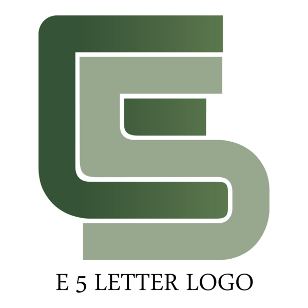 E5 Letter Logo PNG Vector
