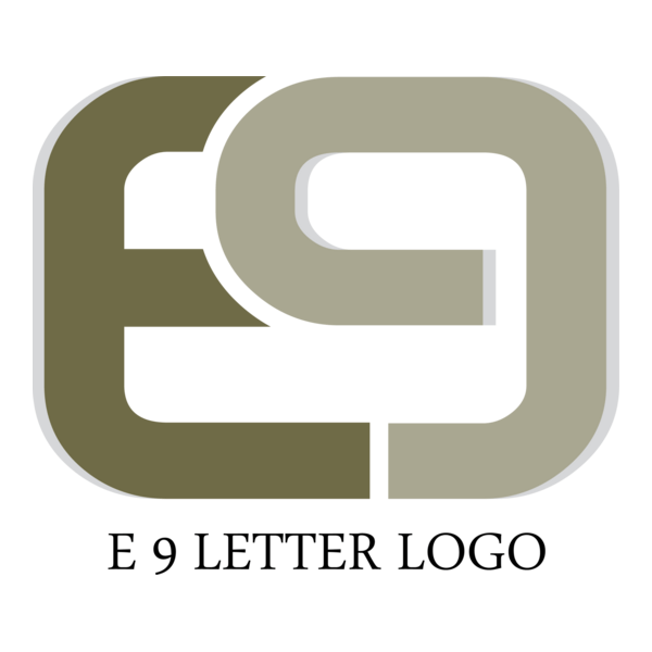 E9 Letter Logo PNG Vector