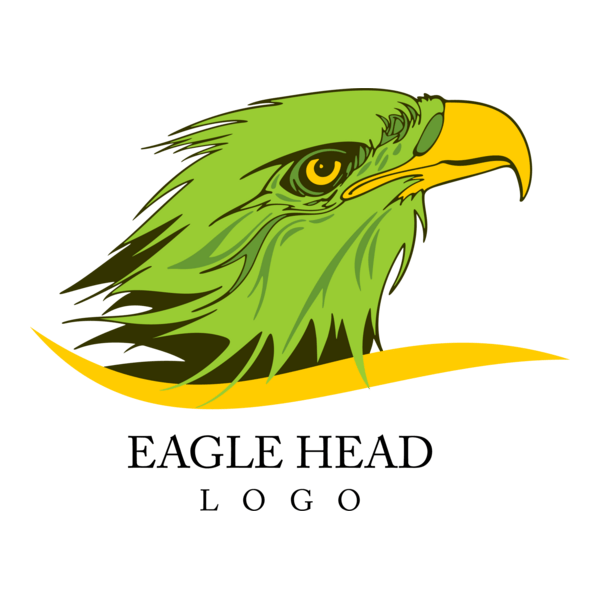 Eagle Head Bird Art Logo PNG Vector
