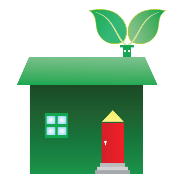 Eco House Graphics Logo PNG Vector