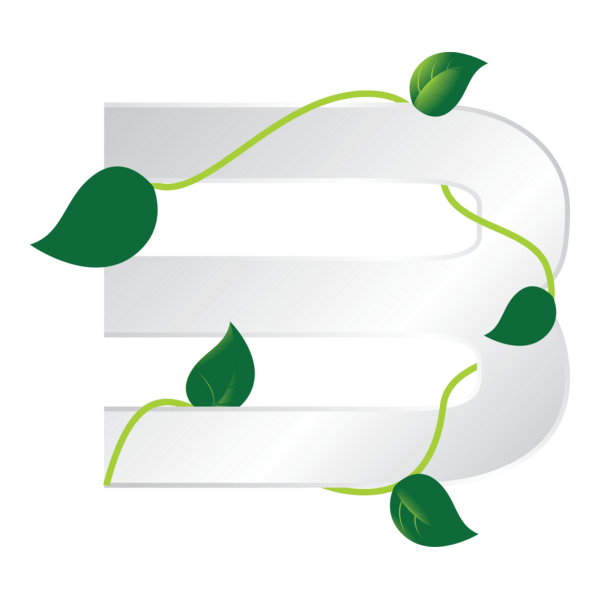 Eco Letter Logo PNG Vector