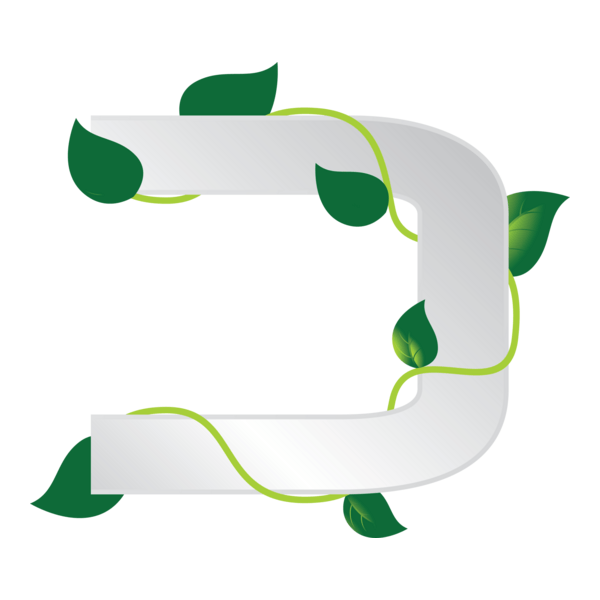 Eco Letter Logo PNG Vector