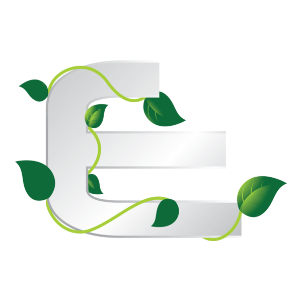 Eco Letter Logo PNG Vector