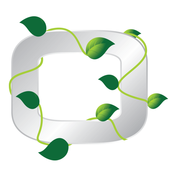 Eco Letter O Logo PNG Vector