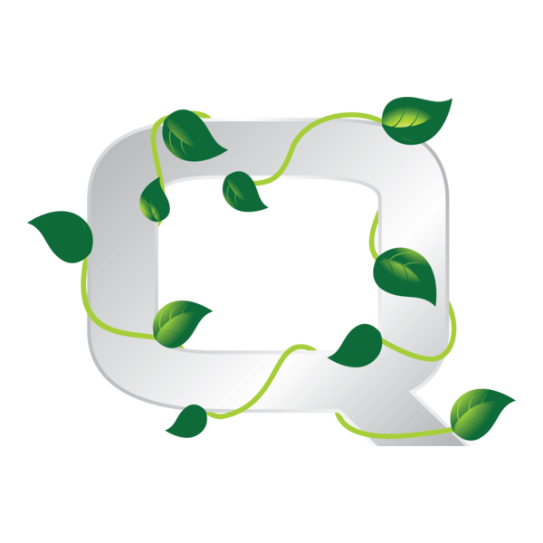 Eco Letter Q Logo PNG Vector