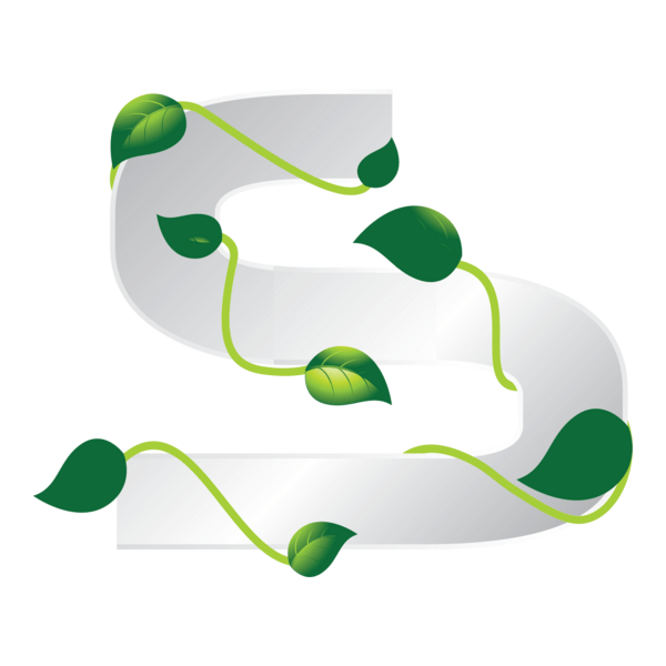 Eco Letter S Logo PNG Vector