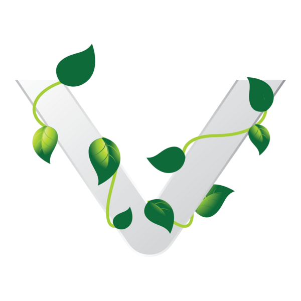 Eco Letter V Logo PNG Vector