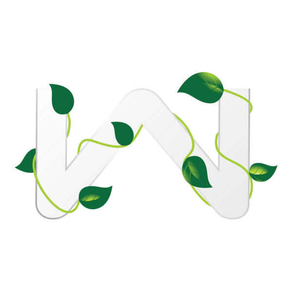 Eco Letter W Logo PNG Vector