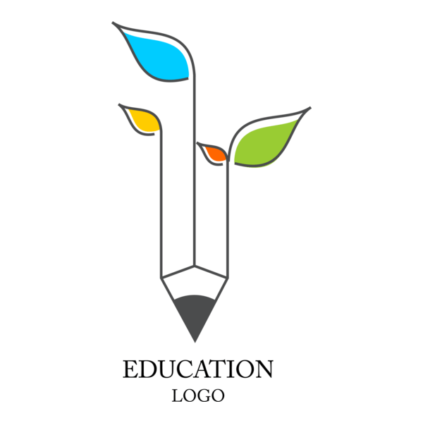 Education Leaf School Logo PNG Vector