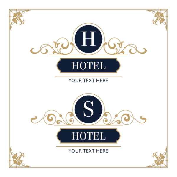 Elegant Hotel Logo PNG Vector