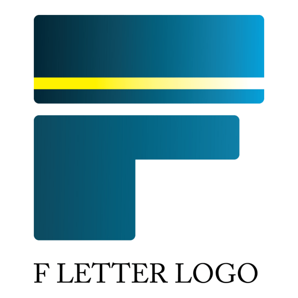 F Letter Design Logo PNG Vector
