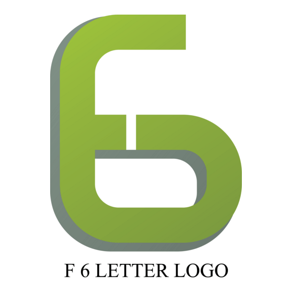 F6 Letter Logo PNG Vector