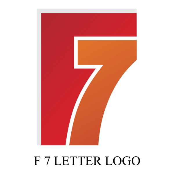 F7 Letter Logo PNG Vector