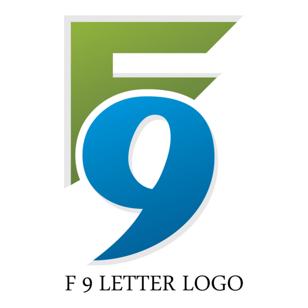 F9 Letter Logo PNG Vector