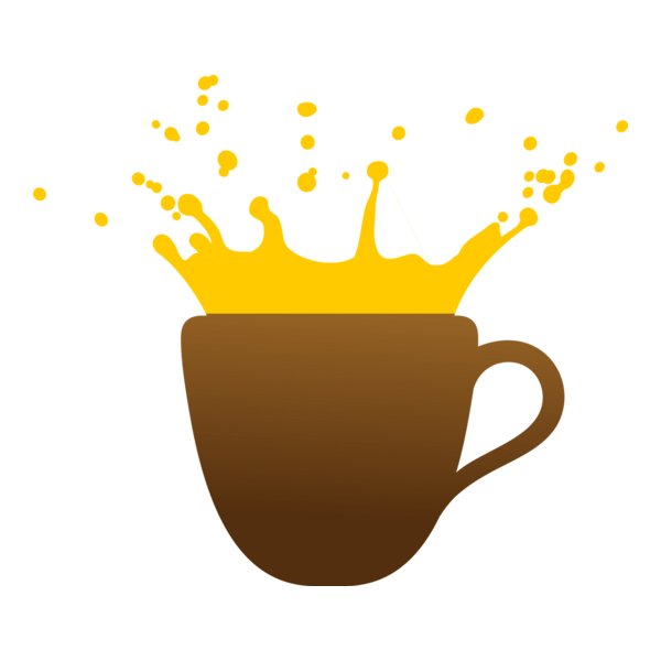 Fashion Coffee Cup Logo PNG Vector