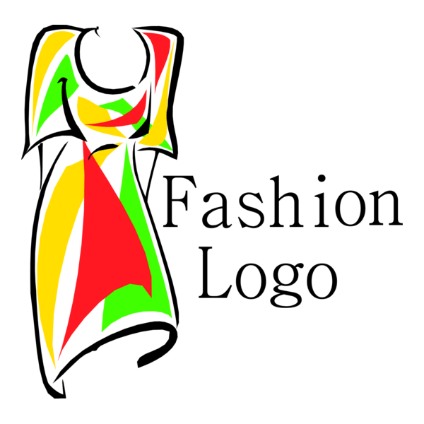 Fashion Dress Colorful Logo PNG Vector