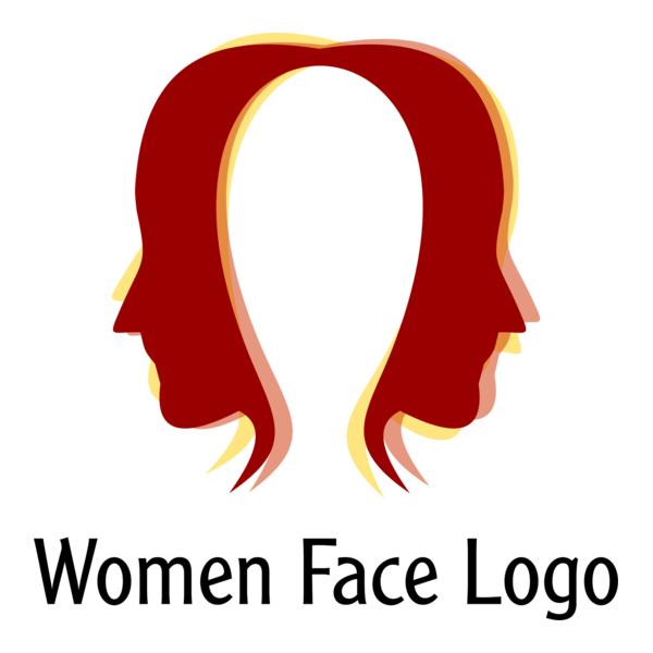 Fashion Face Colour Art Logo PNG Vector