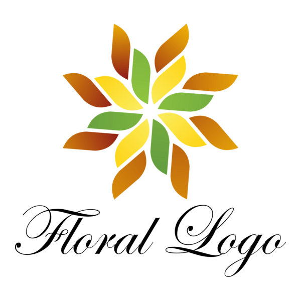 Fashion Flower Colour Art Logo PNG Vector