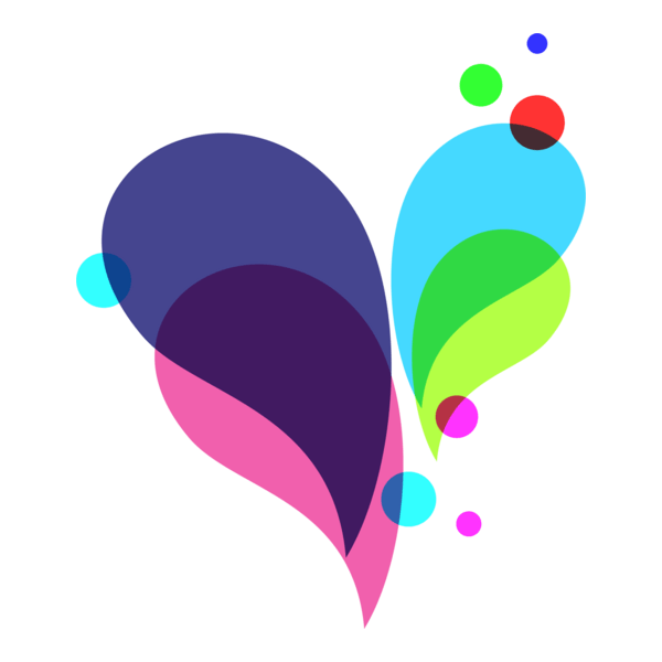 Fashion Heart Logo PNG Vector