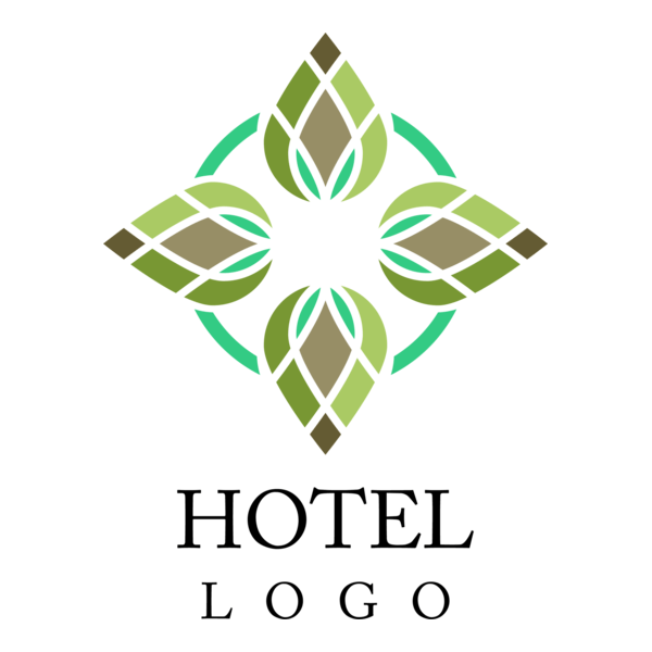 Fashion Hotel Floral Logo PNG Vector