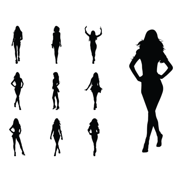 Fashion Models Logo PNG Vector