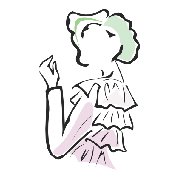 Fashion Morden Lady Logo PNG Vector