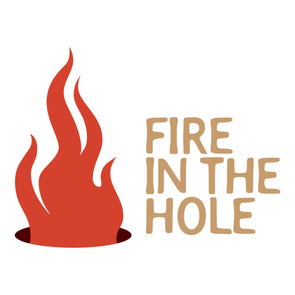 Fire with Flame in a Holeby Logo PNG Vector