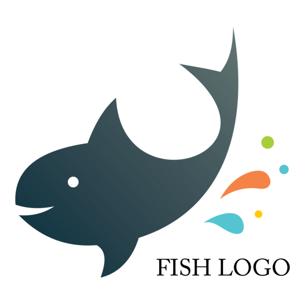 Fish Design Logo PNG Vector
