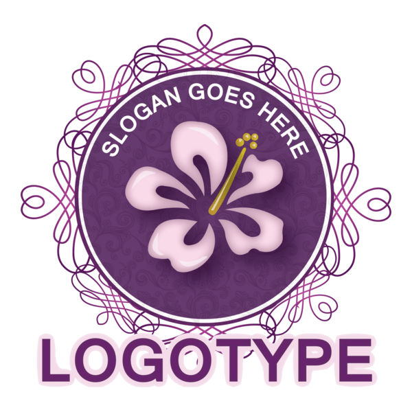 Floral Beauty Logo PNG Vector