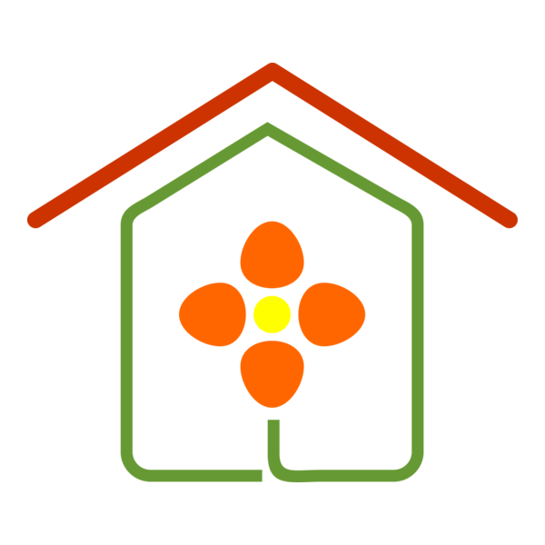 Flower Building Logo PNG Vector