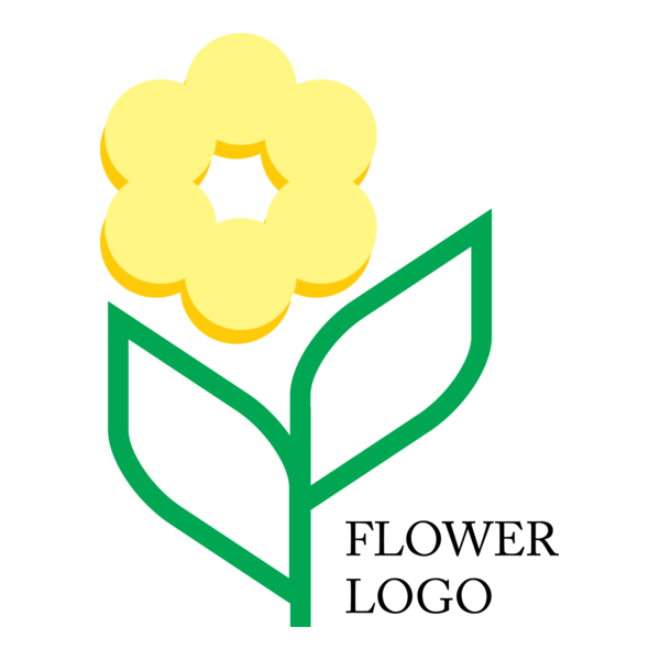Flower Leaf Logo PNG Vector