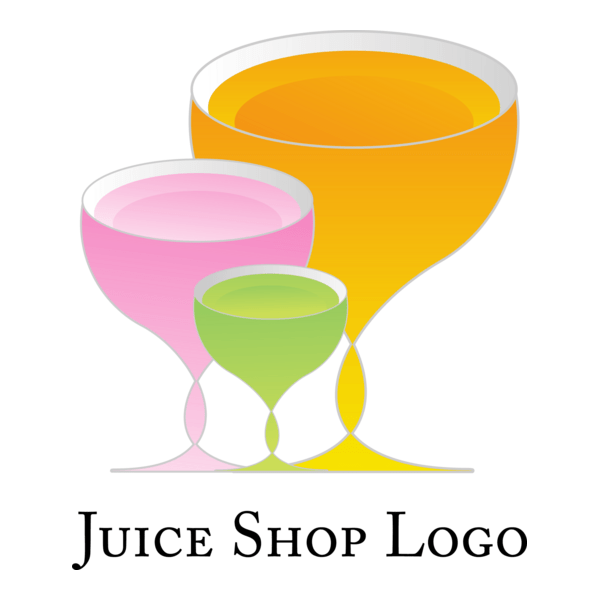 Food Drink Juice Cup Logo PNG Vector