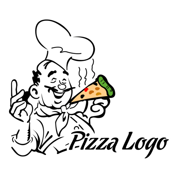 Food Pizza Chief Logo PNG Vector