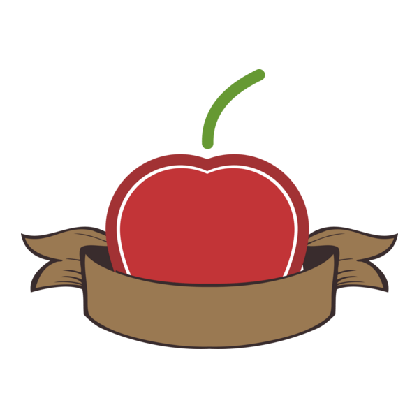 Food Ribbon Apple Cups Logo PNG Vector