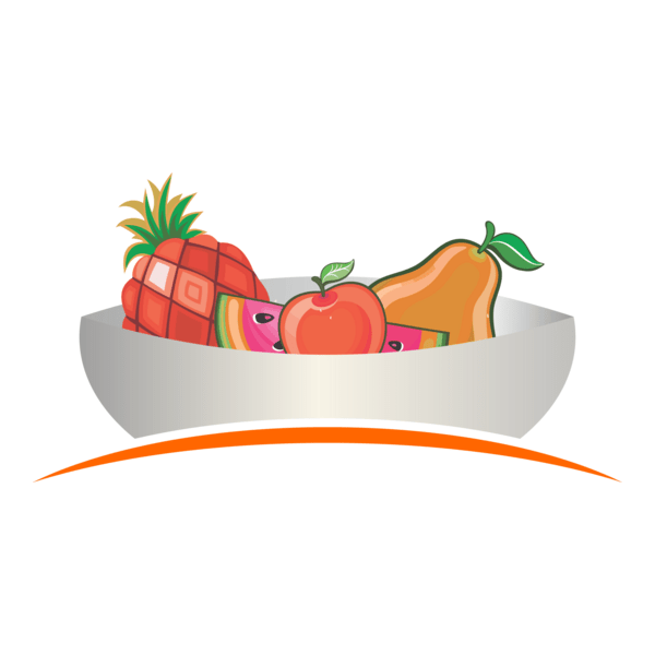 Fruits Plate Logo PNG Vector
